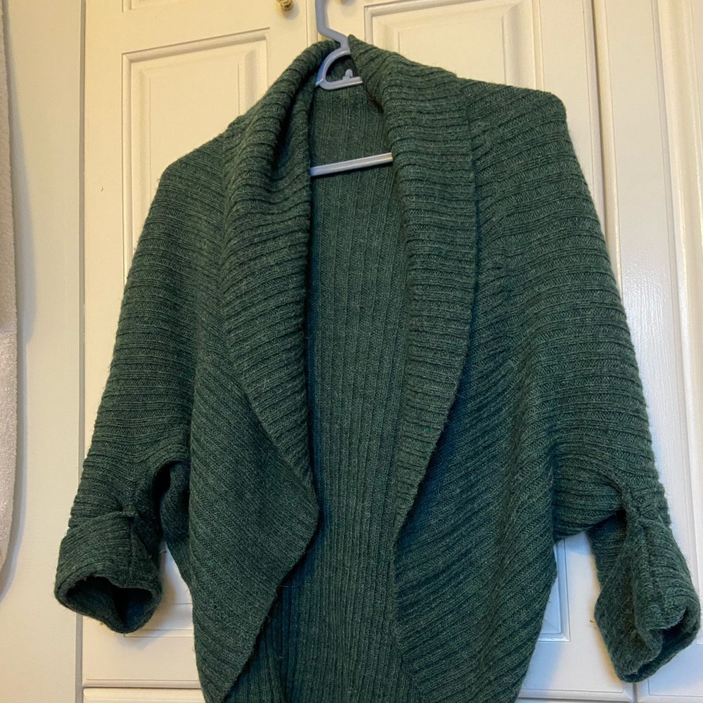 Slouchy open front sweater